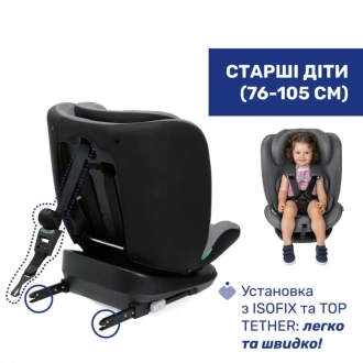 Автокресло 76–150 см Chicco Mokita i-Size 73 Серый - Фото 8