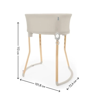 Ліжечко колиска приставне Ingenuity Right Height Бежевий - Фото 1