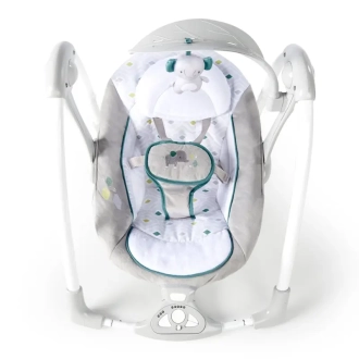 Крісло гойдалка Ingenuity ConvertMe Swing-2-Seat/Сірий - Фото 1