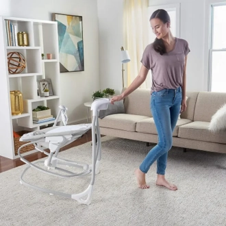 Кресло качалка 2 в 1 Ingenuity SimpleComfort Серо-бирюзовый - Фото 2