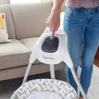 Кресло качалка 2 в 1 Ingenuity SimpleComfort Серо-бирюзовый - Фото 6