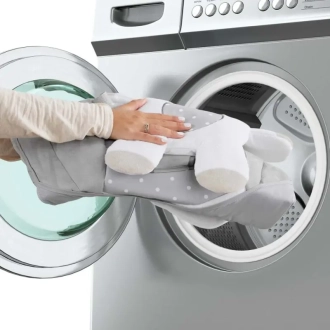 Кресло качалка Ingenuity Comfort 2 Go Cuddle Lamb Серо-бежевый - Фото 5