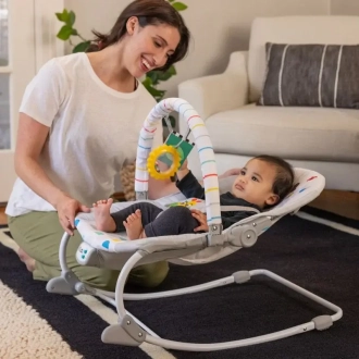 Крісло шезлонг Baby Einstein Dean's Discovery Spot Сірий - Фото 1