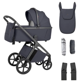 Коляска 2 в 1 Carrello Vector CRL-6553 Plum Grey /1/ Серый - Фото 1