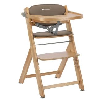 Стульчик для кормления с вкладышем BEBE CONFORT Timba Natural Wood/Beige Ecom/Бежевый - Фото 1