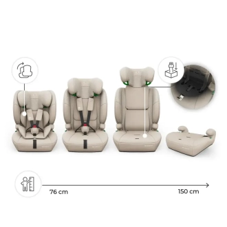 Автокрісло 76–150 см Kinderkraft Comfort Up 2 Plus i-Size Beige/Бежевий - Фото 2