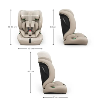 Автокрісло 76–150 см Kinderkraft Comfort Up 2 Plus i-Size Beige/Бежевий - Фото 3