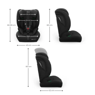 Автокресло 76–150 см Kinderkraft Comfort Up 2 Plus i-Size Black/Черный - Фото 4