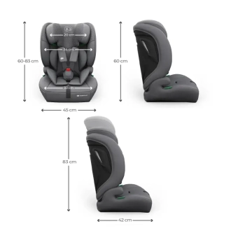 Автокрісло 76–150 см Kinderkraft Comfort Up 2 Plus i-Size Grey/Сірий - Фото 1