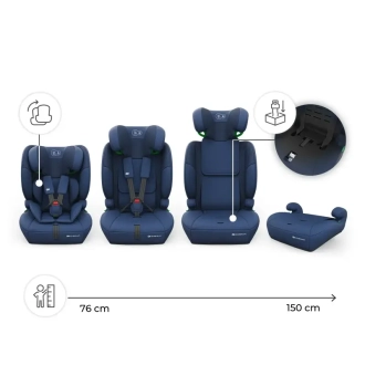 Автокрісло 76–150 см Kinderkraft Comfort Up 2 Plus i-Size Navy/Синій - Фото 2