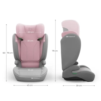 Автокрісло 100–150 см Kinderkraft i-Spark 2 Plus i-Size Pink/Рожевий - Фото 2