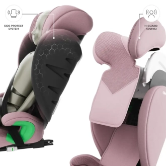 Автокрісло 100–150 см Kinderkraft Junior Fix 2 Plus i-Size Pink/Рожевий - Фото 1