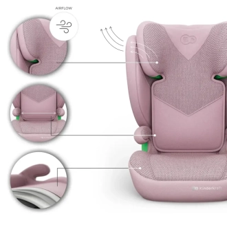 Автокрісло 100–150 см Kinderkraft Junior Fix 2 Plus i-Size Pink/Рожевий - Фото 4