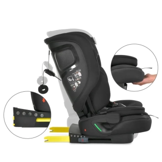 Автокрісло 76–150 см El Camino i-PRO ME 1234 Black/Чорний - Фото 3