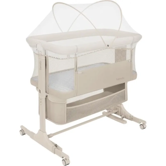 Кроватка приставная 3 в 1 Lionelo Jodie Beige Cream/Бежевый - Фото 6