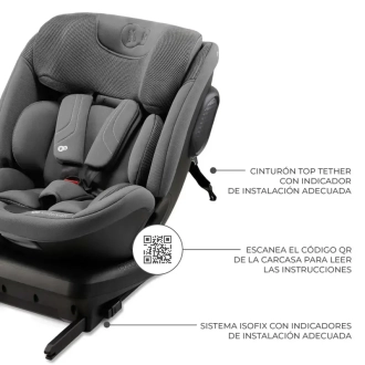 Автокресло 40–150 см Kinderkraft Xpedition 3 i-Size Grey/Серый - Фото 3