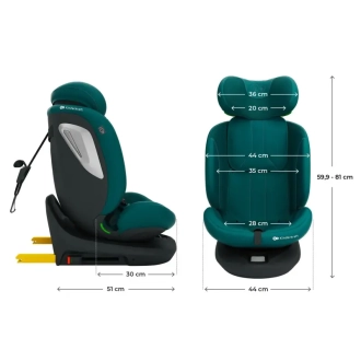 Автокресло 40–150 см Kinderkraft i-Grow 2 Plus i-Size Green/Зеленый - Фото 4