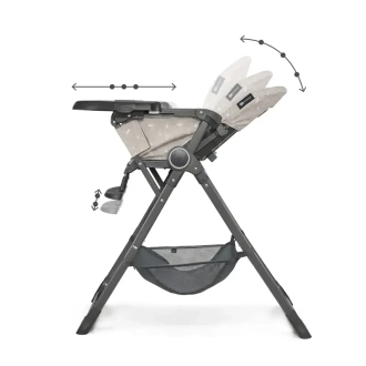 Стільчик для годування Kinderkraft Foldee Birdy Beige/Бежевий - Фото 4