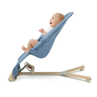 Шезлонг гойдалка Kinderkraft Mimi Nordic Breeze/Блакитний - Фото 2