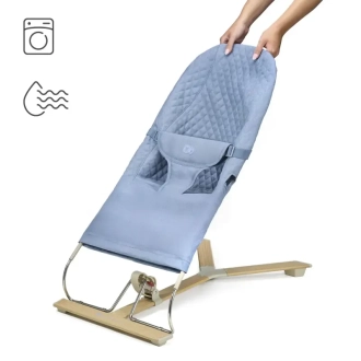 Шезлонг гойдалка Kinderkraft Mimi Nordic Breeze/Блакитний - Фото 5