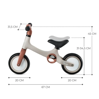 Беговел Kinderkraft Tove Desert Beige/Бежевый - Фото 2