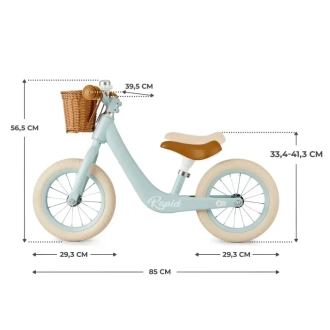 Беговел Kinderkraft Rapid 2 Blue Breeze/Бирюзовый - Фото 4