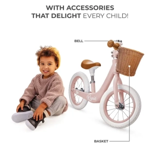 Беговел Kinderkraft Rapid 2 Pink/Розовый - Фото 2