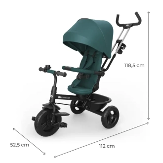 Велосипед трехколесный Kinderkraft Aston 2 Plus Green/Зеленый - Фото 4