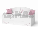 Кровать диванчик подростковая Mebelkon Париж 160×80 см Белый