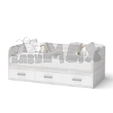 Кровать подростковая Mebelkon Junior 190×80 см Аляска/белый