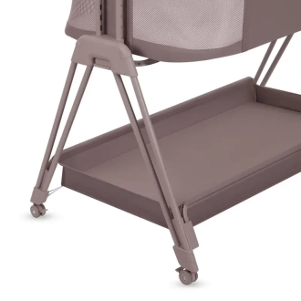 Кроватка приставная Lionelo Luna Beige Taupe/Темно-бежевый - Фото 6