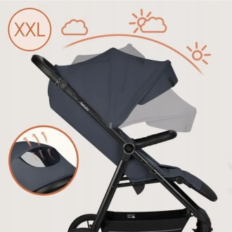 Коляска прогулочная Lionelo Iva Grey Graphite/Графитовый - Фото 2