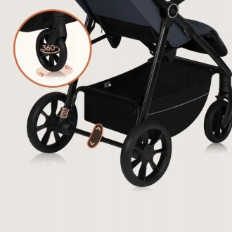 Коляска прогулочная Lionelo Iva Grey Graphite/Графитовый - Фото 4