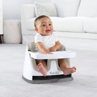 Сидіння бустер 2 в 1 Ingenuity  Baby Base Cashmere/Бежевий - Фото 2