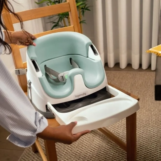 Сиденье бустер 2 в 1 Ingenuity  Baby Base Mist/Зеленый - Фото 1