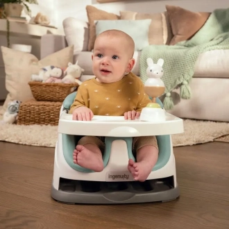 Сиденье бустер 2 в 1 Ingenuity  Baby Base Mist/Зеленый - Фото 2