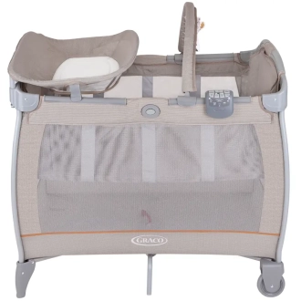 Кроватка манеж Graco Contour Electra Бежевый - Фото 1