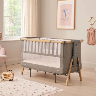 Кроватка приставная 2 в 1 Tutti Bambini CoZee XL 3590 Серый - Фото 3