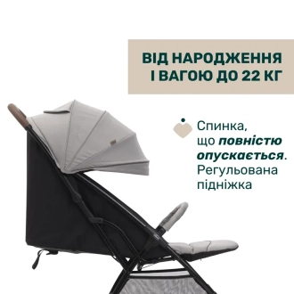 Коляска прогулочная Chicco Glee Stroller 43 Серый - Фото 2