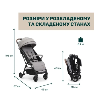 Коляска прогулочная Chicco Glee Stroller 43 Серый - Фото 4