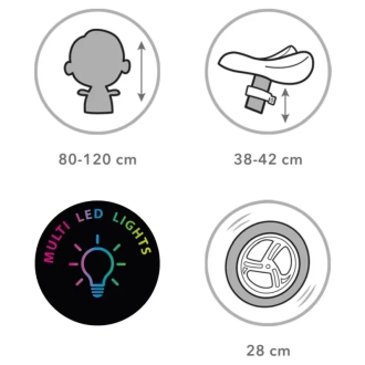 Біговел Kidwell Suno LED Pink/Рожевий - Фото 2