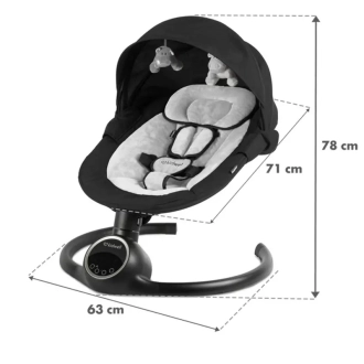Центр укачивающий Kidwell Reve Black/silver/Серебристо-черный - Фото 3