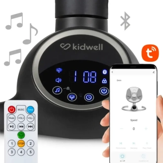 Центр укачивающий Kidwell Reve Black/silver/Серебристо-черный - Фото 4