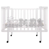 Кроватка трансформер Babyroom Луна LU-1 на колесах 120×60 см Белый