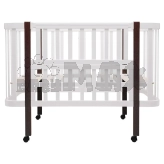 Кроватка трансформер Babyroom Луна LU-1 на колесах 120×60 см Белый/венге