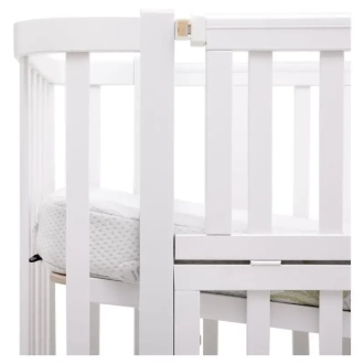 Кроватка трансформер Babyroom Луна LU-2 с маятником 120×60 см Белый - Фото 2