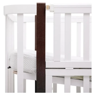 Кроватка трансформер Babyroom Луна LU-2 с маятником 120×60 см Белый/венге - Фото 3