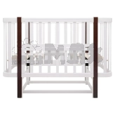 Кроватка трансформер Babyroom Луна LU-2 с маятником 120×60 см Белый/венге