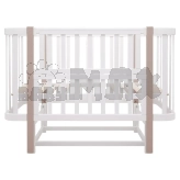 Кроватка трансформер Babyroom Луна LU-2 с маятником 120×60 см Белый/капучино