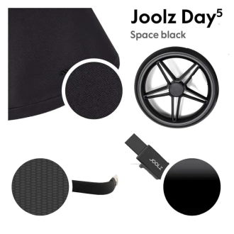 Коляска 2 в 1Joolz Day5 Space black/Черный - Фото 3